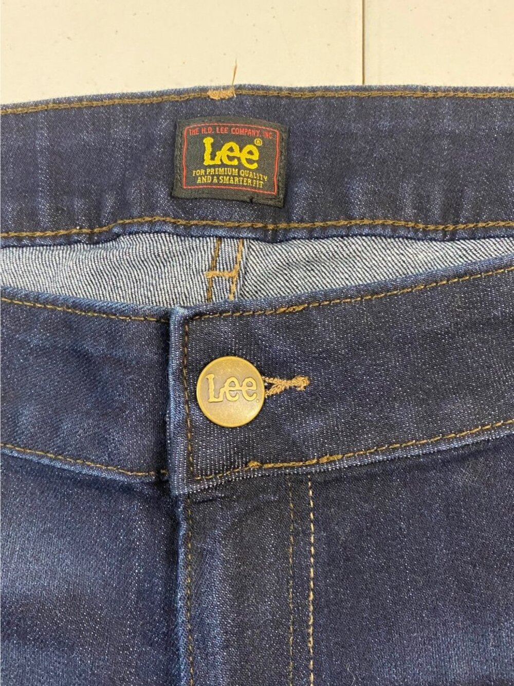 Lee Legendary Plus Straight Leg Jeans Women 28W Mid Rise Dark Blue NWT - Picture 10 of 13